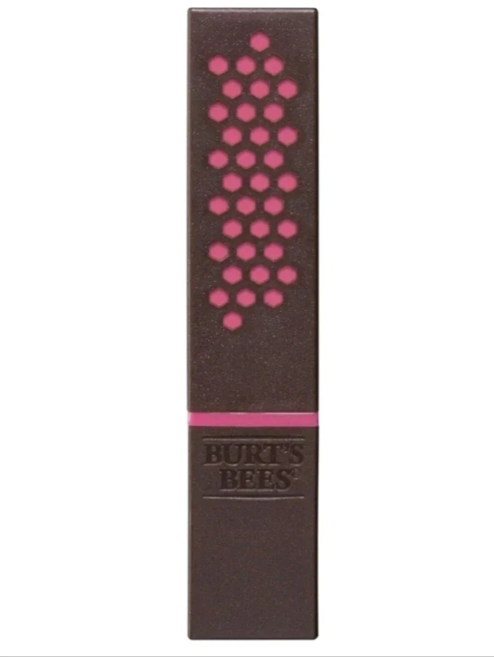 ☆NEW☆SET OF 2☆Burt's Bees 100% Natural Satin Lipstick 512 FUCHSIA FLOOD, 2 Tubes